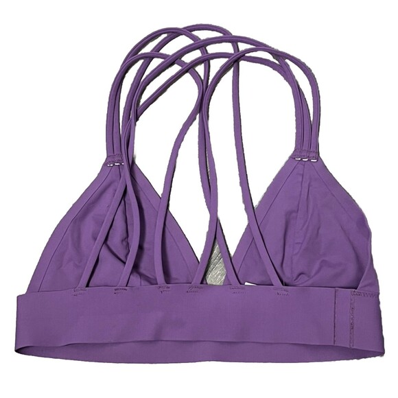 Victoria Secret Pink Bra Purple Triangle Bralette Multiway Racerback Wireless XS - Picture 2 of 4